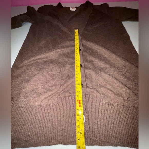 Mossimo Supply Co. Brown Button-Up Cardigan - Picture 8 of 11